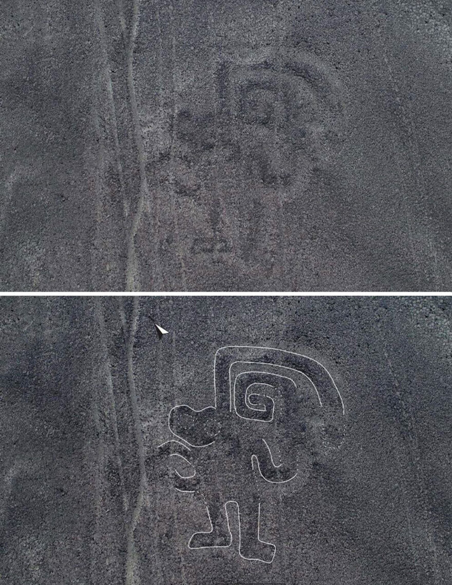 143 de Noi Geoglife Descoperite in Regiunea Nazca Pampa, Peru